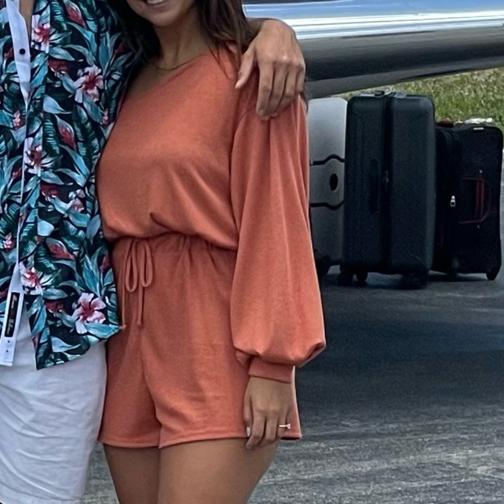 Terracotta romper BlueBlush brand